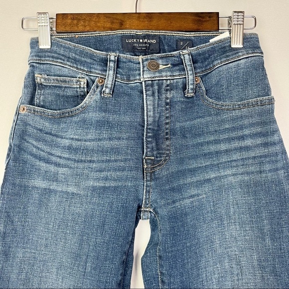 Lucky Brand Dark Wash Mid Rise Ava Skinny Ankle Jeans 2 - Picture 4 of 4